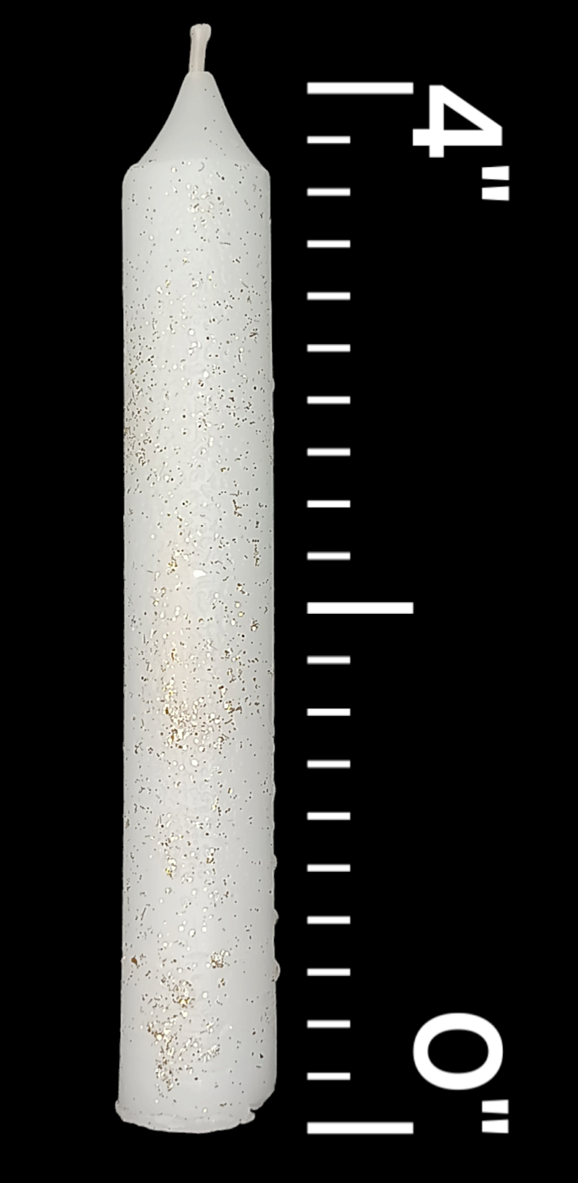 Unscented Glitter Pillar Candle