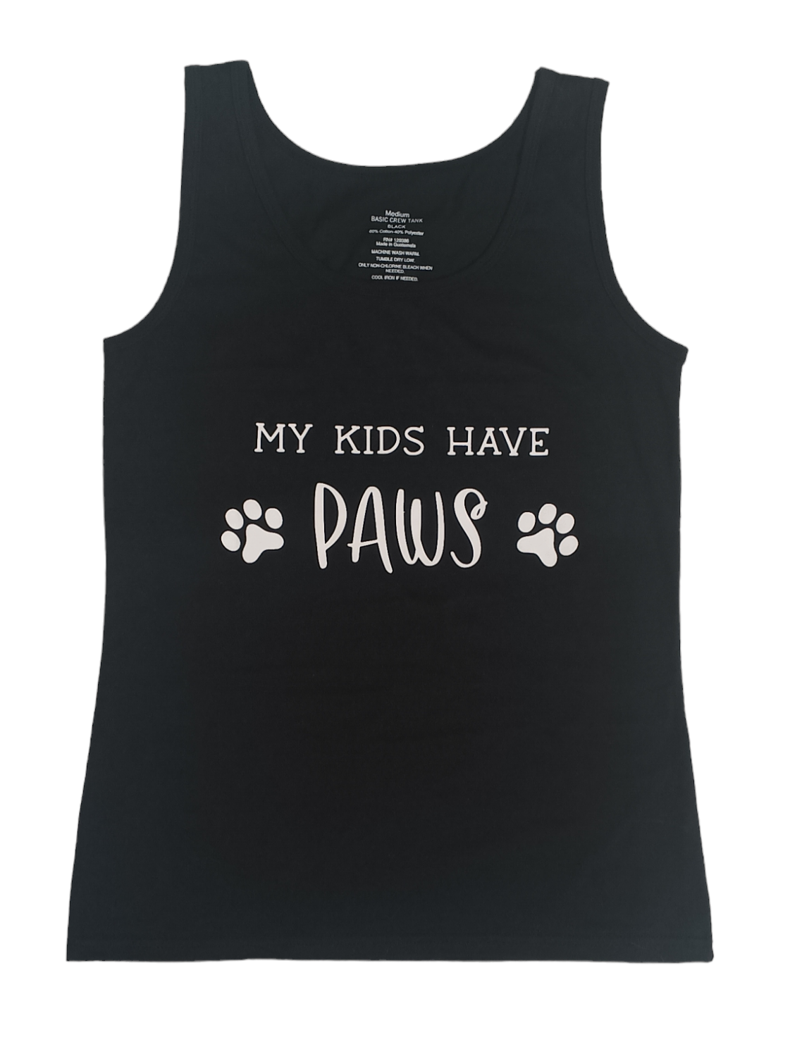 Designed Tank Top "My kids have paws"