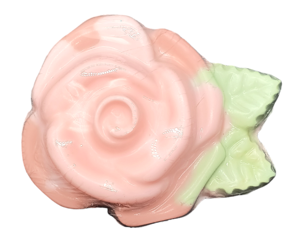 Cocoa Butter Rose Shaped Soap Bar