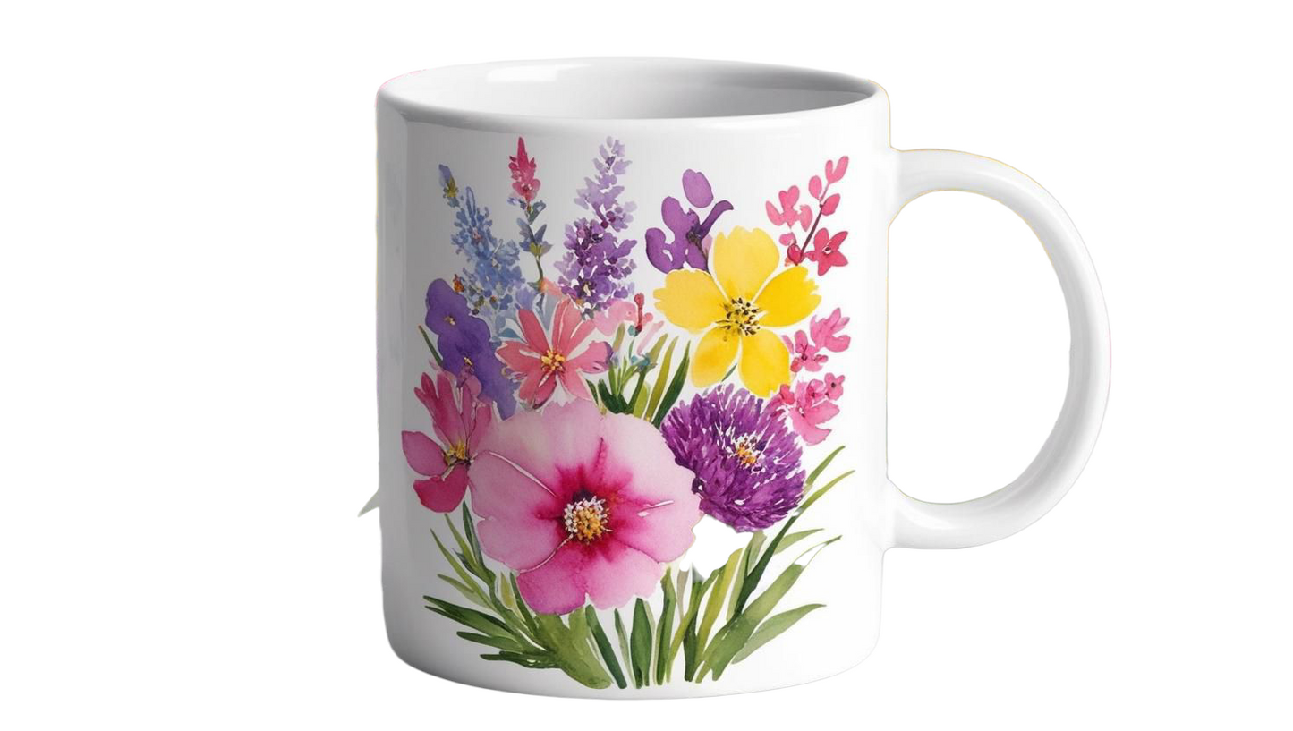 Floral Designed Mug
