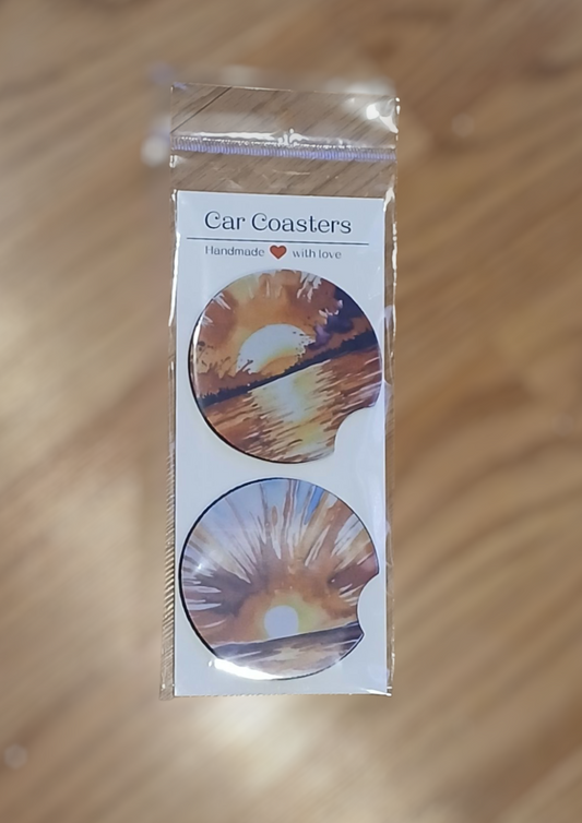Sunset Car Coasters